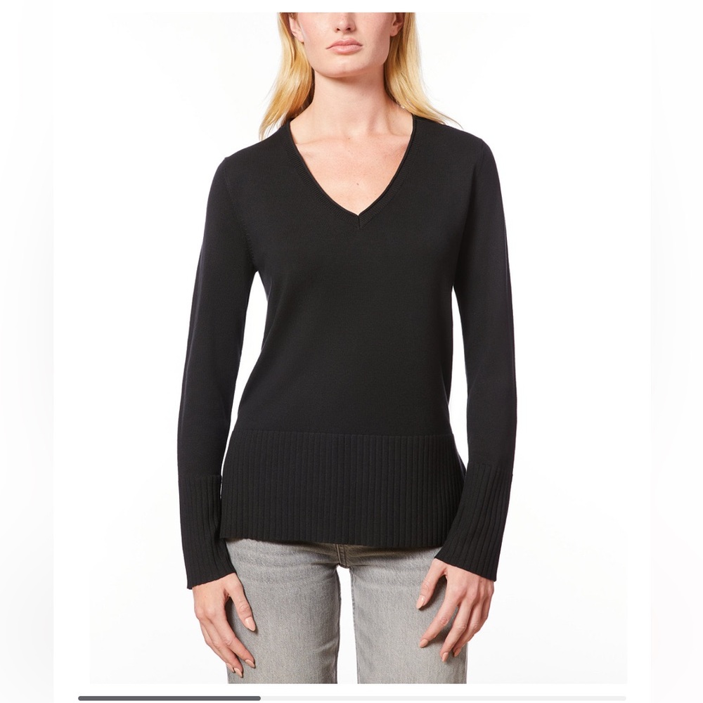 NWT - Melissa Paige Women's V-Neck Wide-Hem Wide-Cuff Sweater